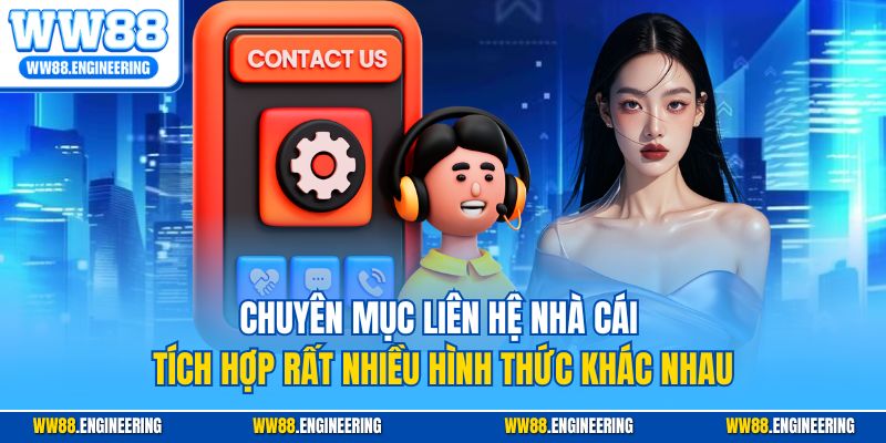 Chuyên mục liên hệ nhà cái tích hợp rất nhiều hình thức khác nhau
