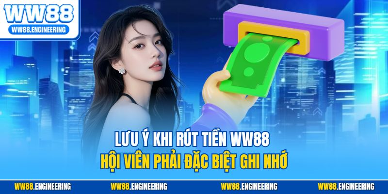 Lưu ý khi rút tiền WW88 hội viên phải đặc biệt ghi nhớ
