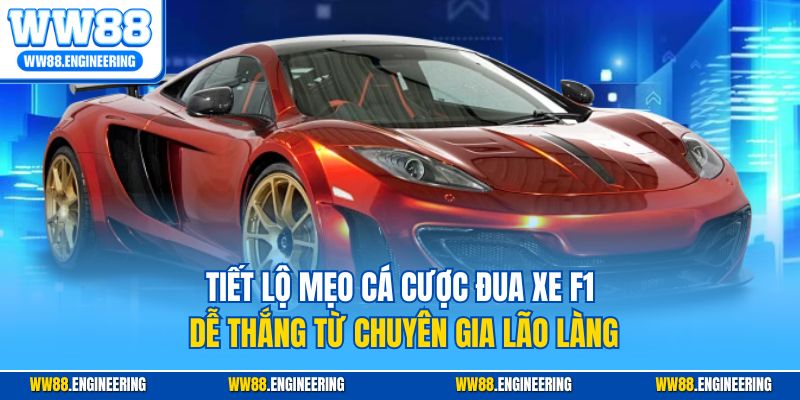 Tiết lộ mẹo cá cược đua xe F1 dễ thắng từ chuyên gia lão làng